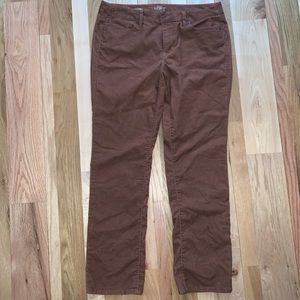 Corduroy straight high waisted pants
